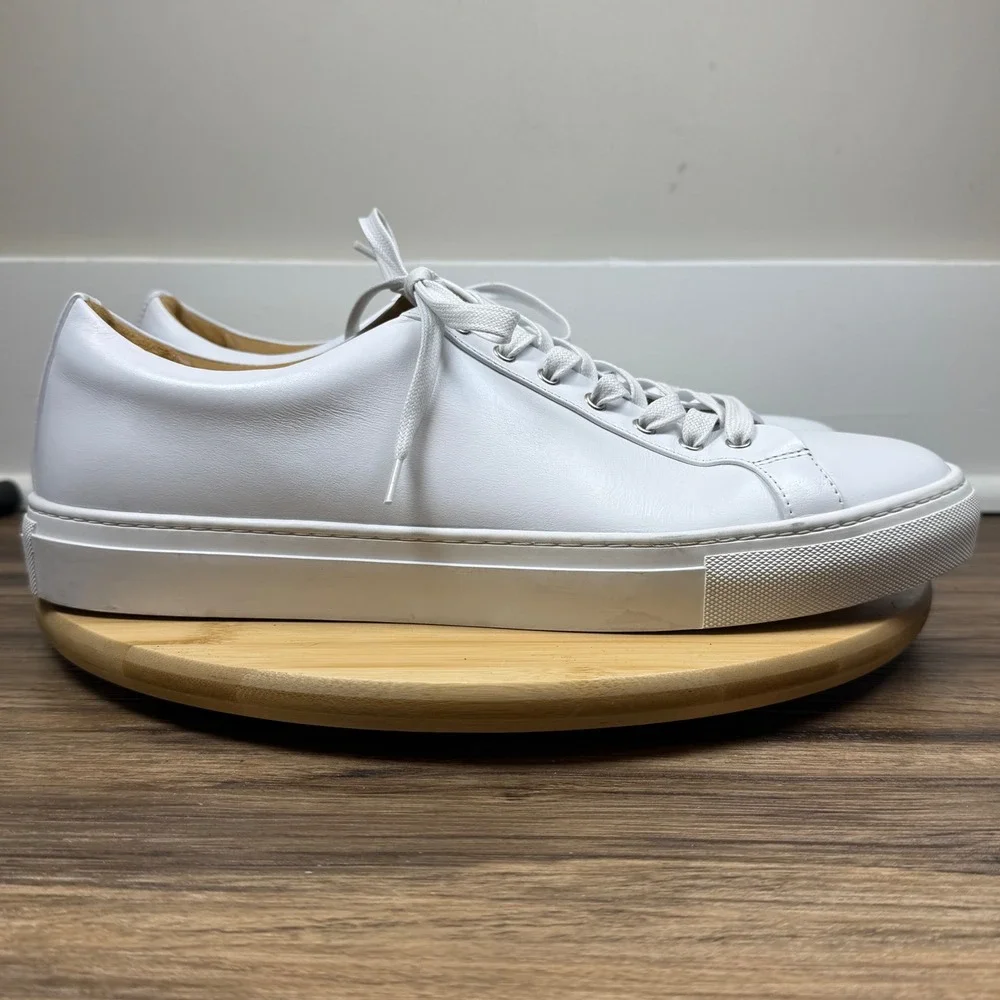 Thursday Boot Co Premier Low Top Sneakers Mens 14 White Leather Great Minimalist - Picture 1 of 9